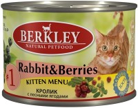 Berkley (Беркли) 75150 консервы для котят №1 Кролик с лесными ягодами 200г (50526)