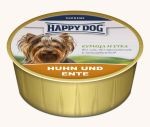 Happy Dog (Хэппи Дог, консервы для собак курица и утка, паштет)