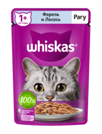 Whiskas (Вискас паучи для кошек рагу с форелью и лососоем) - Whiskas (Вискас паучи для кошек рагу с форелью и лососоем)