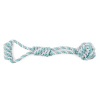 Triol PUPPY игрушка для собак верёвка с ручкой, плетеный мяч