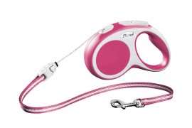 Flexi. VARIO M до 20кг, 8м, трос, розовая. 39907 - 398977c.jpg