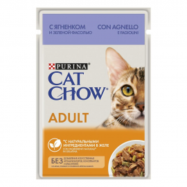 Cat Chow пауч для кошек с ягненком и зеленой фасолью в желе (232067паучи/) - Cat Chow пауч для кошек с ягненком и зеленой фасолью в желе (232067паучи/)