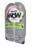 AlphaPet WOW (Альфа Пет пауч для собак нежные ломтики в соусе Кролик с кабачком)