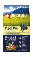 Ontario Puppy Mini Lamb & Rice (Онтарио для щенков малых пород с ягненком и рисом)